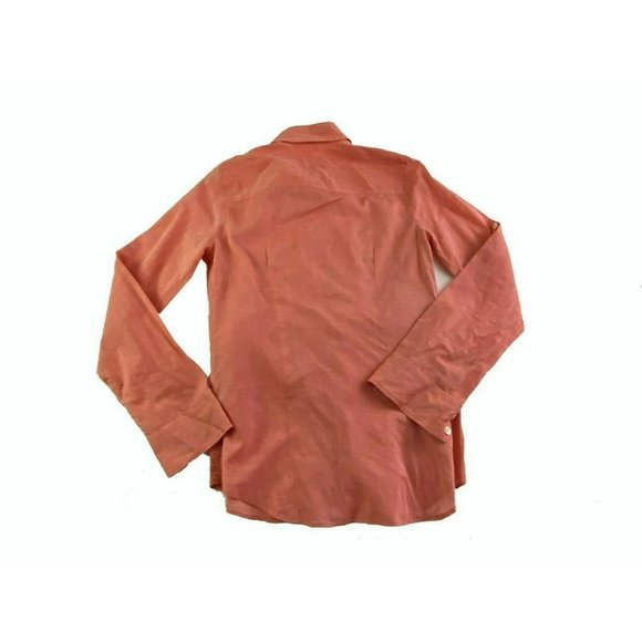 J. Crew The Perfect Shirt Peach Sz XS Extra Small - Picture 2 of 8